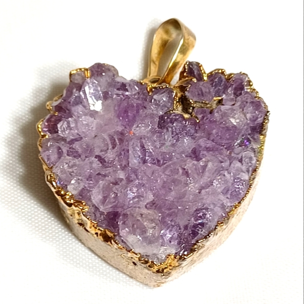 Rough Amethyst Crystal Pendant
